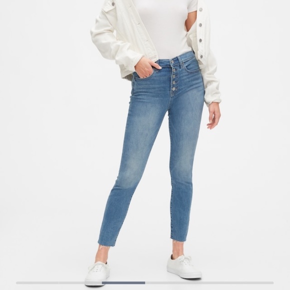 gap high rise true skinny ankle